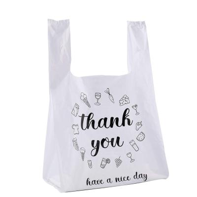 China Factory Price Disposable Customized Customized Plastic Bags Thank You Reusable Grocery Bag for sale