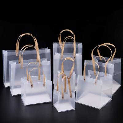 China Wholesale DIY Design Christmas Party Wedding Packaging PP Gift Square Bottom Clear Disposable Small Plastic Bags for sale