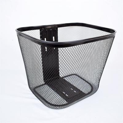 China Stell Basket Bike Accessories Factory Bicycle Front Basket Bicycle Front Basket Mountain Bike Steel Basket for sale