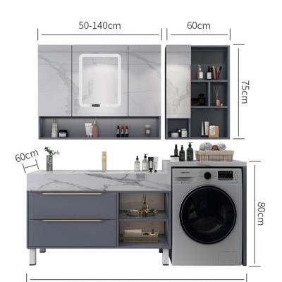 China Modern professional manufacturer laundry sink bathroom cabinet for washing machine for sale