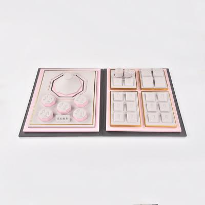 China Customizable Leather Jewelry Packaging Display PU Jewelry Earring Display, Display For Jewelry Leather for sale