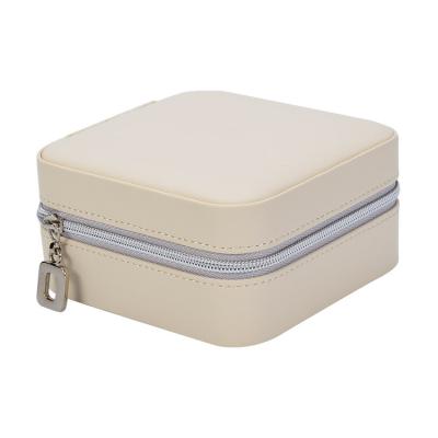 China Jewelry Display OEM Travel Zipper Bag Ring Earring Jewelry Storage Case Box Packaging Organizer for sale