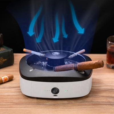 China Electric Cigar Lighter Included Multifunctional Electric Aroma Ion Air Purifier Ashtray Negative For Smoker for sale