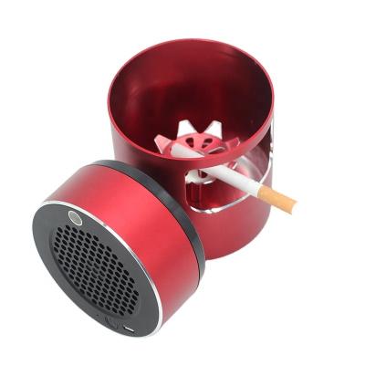 China Electric Cigar Lighter Included Aluminum Portable Electronic Smoke Damper Negative Ion Ashtray Air Purifier Cool Air for sale