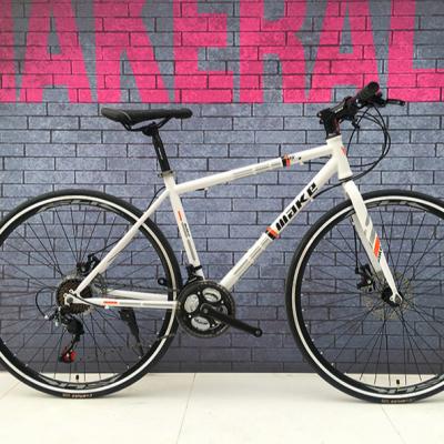 China Steel IN RACING bicycle 700c mtb 21 speed bicicleta 700c*43cm hybrid road bike mountain bike for adult for sale