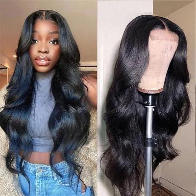 China Lace Front Human Hair Body Wave Body Wave Wigs For Women Colored 150%Density 13x4 Lace Closure Wigs Hair Pre Plucked With Baby Hair for sale