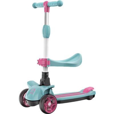 China Child 3 Wheels Scooter Kids Folding Board Flash Light Led Platform Kick Scooter With Music Speaker for sale