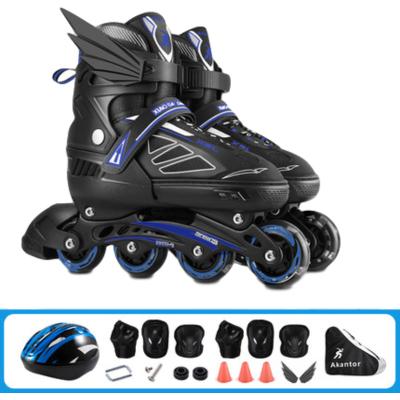 China EVA Hot selling integrated skater skate rolls 100mm china manufacturer adjustable new design professional skates for kids ready to ship for sale