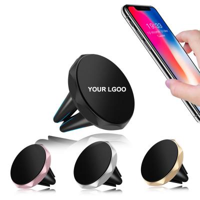 China 2021 Hot Selling Hot Selling Magnetic Smartphone Car Mount Air Vent Car Mount Mobile Phone Holder OEM Magnetic Logo for sale