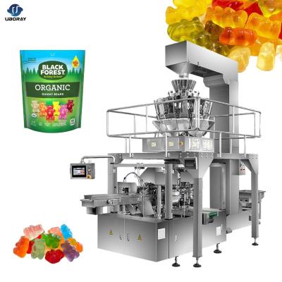 China Bear high speed automatic doypack gummy candy premade bag food zipper packaging machine for sale