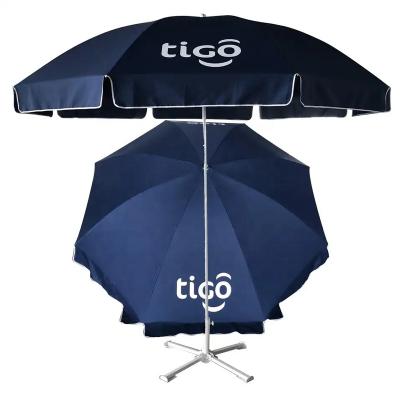 China Minimalist Holt Sale Beach Umbrella With Stand Logo Print Windproof Tigo Sea Umbrella Outdoor Beach Umbrella for sale