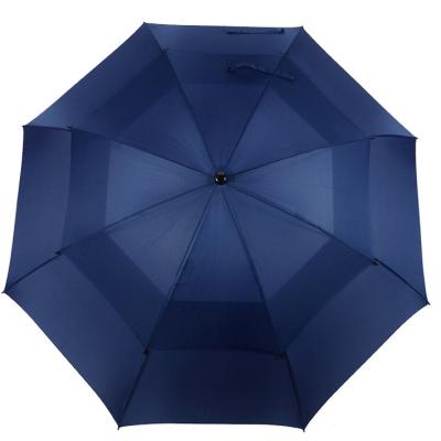 China Oversized Vented Travel Style Rain Canopy American Windproof Double Colors Water Resistant Large 54/62/68 Inch Golf Umbrella for sale