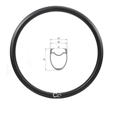 China Mountain Bikes 700C Carbon Rim With 30mm Depth For Folding Bike SY700-35-29C for sale