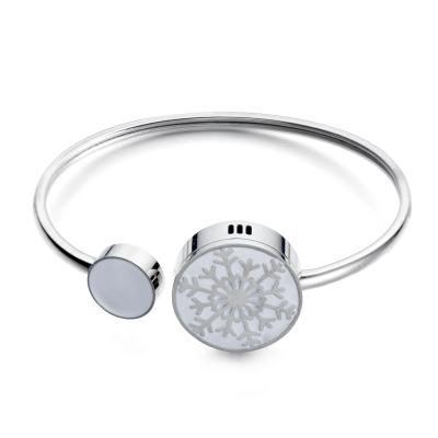 China FASHIONABLE Manufacturer Supplier Stainless Steel Beaded Adjustable Essential Oil Diffuser Bracelet for sale