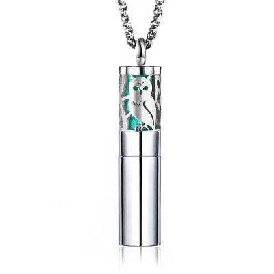 China Fashion Jewelry China Manufacturer Chain Aromatherapy Pendant Stainless Steel Essential Oil Diffuser Necklace for sale