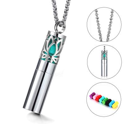 China Fashion Manufacturer Supplier Jewelry Shiny Stainless Steel Essential Oil Diffuser Chain Necklace for sale