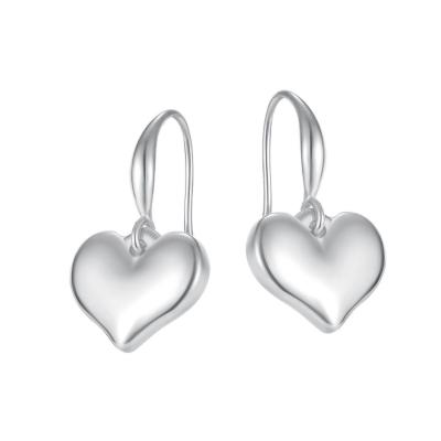 China 2021 TRENDY Korean Elegant Fashion Jewelry Gold Plated Stainless Steel Heart Drop Earrings For Women/Girl for sale