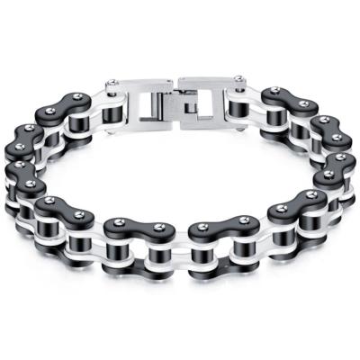 China Punk Punk Style Personalized Retro Stainless Steel Bicycle Chain Men's Bracelet for sale