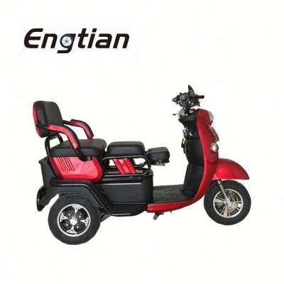 China Factory hot sale unisex three wheel passenger electric tricycle for adult for 3 person adult for sale