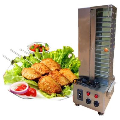 China Factory price automatic rotary smokeless barbecue grills machine BBQ kebab skewer machine for sale