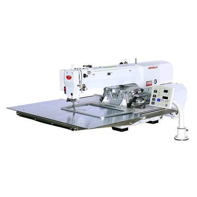 China New Automation Pattern Computer Programmable Lock Stitch Edge Trimmer Industrial Sewing Machine For Shoe Bag Belt Fabric Leather Jeans for sale