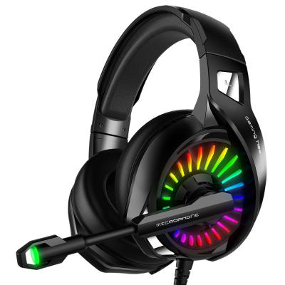 China Headband Wired 3.5mm Gaming Headset RGB LED Light Stereo Headset with Microphone for Gamer for PC, PS4, LAPTOP for sale