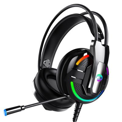 China Headband Wired 3.5mm Gaming Headset RGB LED Light Stereo Headset with Microphone for Gamer for PC, PS4, LAPTOP for sale