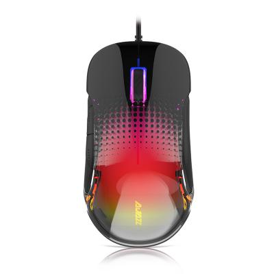 China Gaming Mouse 10000DPI RGB Chroma Light Clear Cover Programmable Wired Lightweight Mice For PC Laptop Computer for sale