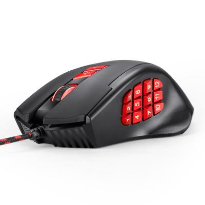 China Gaming Mouse 10000DPI MMO Gaming RGB Backlit Computer Mice 17 Programmable Buttons Weight Function Tuning Set Macro Mouse for sale