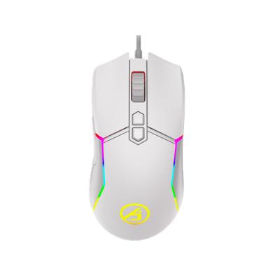 China PAW 3325 Sensor White 3D MMO 12400DPI Gaming Mouse USB RGB Programmable Gamer for PC Laptop Windows Mac for sale