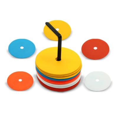 China PE Speed ​​Training Agility Flat Disc Cones Set Up Marker Flat Discs For Soccer Football Basketball Training for sale