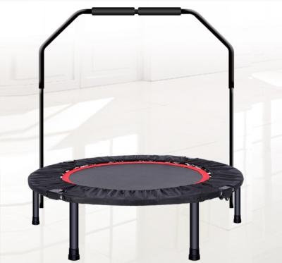 China Durable Jump Trampoline For Kids And Adults Indoor&Outdoor , Adjustable Heights Foam Handrail , Foldable Fitness Trampolines for sale