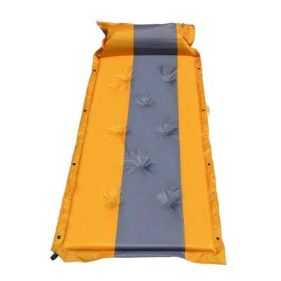 China Foldable Lightweight Folding Inflatable Lightweight Air Mattress Double Camping Sleeping Pad With Pillow for sale