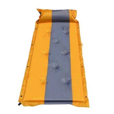 China Foldable Folding Mat Outdoor Sleeping Pad Camping Inflatable Mattress With Pillows Travel Mat Folding Bed for sale