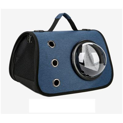 China Art Pet Backpack Portable PU Cat Bag Dog Bag Outdoor Breathable Flight Pet Supplies Pet Carrier Bags For Small Dogs for sale