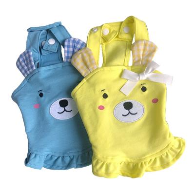 China Sustainable Pet Clothes Spring And Summer Cute New Bowknot Dress Slim Dog Clothes Cat Clothes for sale