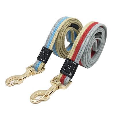 China Custom Canvas Design Practical Pet Leash Lengthen and Thicken Professional Dog Training Dog Leash for sale