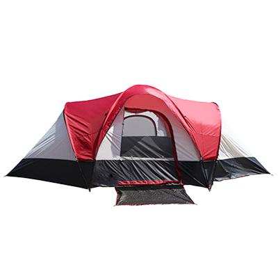 China Art Hot Sale Outdoor Two-Bedroom Double Wind Family Sleeping Fun Strong Waterproof And Sunscreen Theft Rainproof Tent for sale