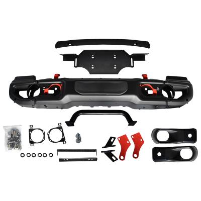 China 10th Anniversary Steel Front Bumper With Sensor Hole For Jeep Wrangler JL 2018+ Offroad Accessories Bull Bar for sale