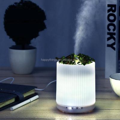 China Wholesale High Quality Creative Design Humidifier Color LED Light USB Humidifier Plants With Night Light Ultrasonic Humidifier for sale