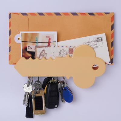 China Wall Mounted Decorative Key Shape House Shape Mailbox Magnetic Key Holder for sale