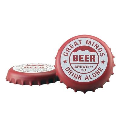 China Sustainable Cheap Custom Printed Logo Promotional Item Plastic Bottle Cap Beer Coasters for sale