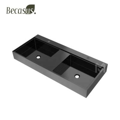 China Modern Black Basin Bowl Countertops Corner Sink Prices Round Stainless Steel Bathroom Sinks for sale