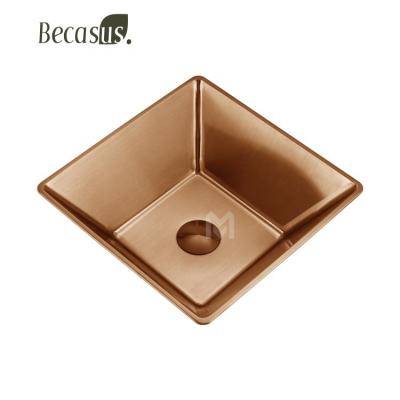 China Modern Apartment Sanitary Ware Modern Bathroom Wash Basins Stainless Art Vanity Basin Table Top Basin Vessel Sink for sale