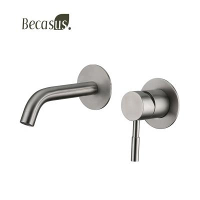 China Modern Wall Mounted Exposed Single Lever Brass Chrome Plating Waterfall Rainfall Shower Mixer With Spout for sale