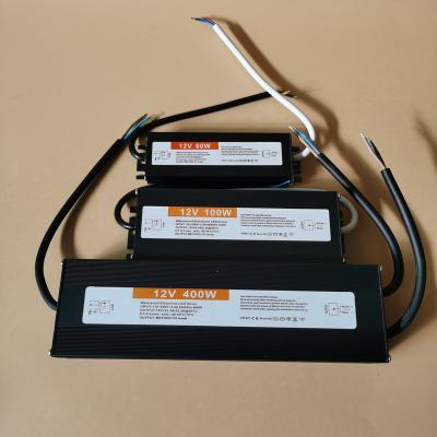 China Aluminum Ready To Ship Factory Price IP67 Waterproof Constant Voltage AC100-250V 12V24V60W100W Power Supply Ultrathin LED Driver for sale