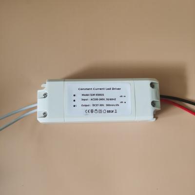 China ABS Plastic Ready To Boat Factory Price Constant Current AC100-240V DC37-50V500mA LED Driver ABS Housing Power Supply for sale