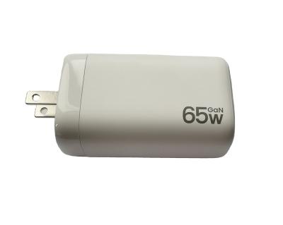 China Gan Mobile Phone Newest 65W USB A+C Charger Wall Charger For Mobile Phone Tablet Laptop for sale