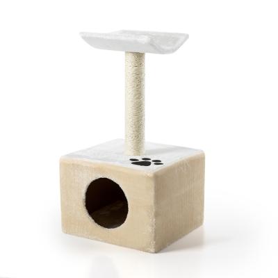 China Small MDF Sisal Cat Scratcher , Cute Scratcher Cat Tree Tower For Happy Cat for sale