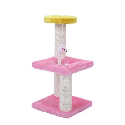 China Sustainable Factory Customized Cat Kitty Tree Scratcher Furniture Play Post House for sale